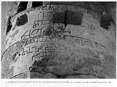 Inscription for Queen Shalmat